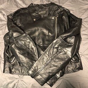 Black Faux Leather Jacket